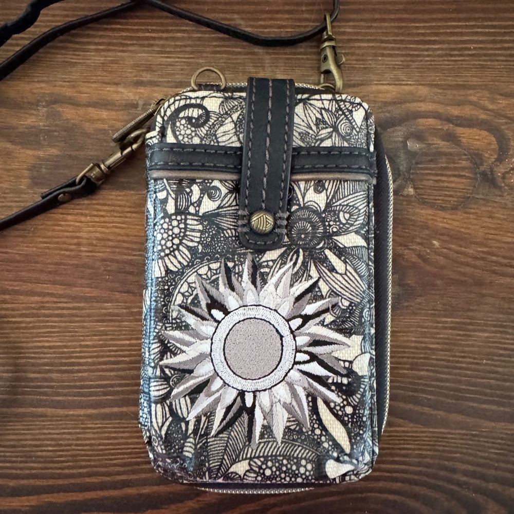Sakroots Black and White Crossbody Bag